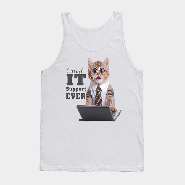 Cutest IT support ever Tank Top by Tiessina Designs